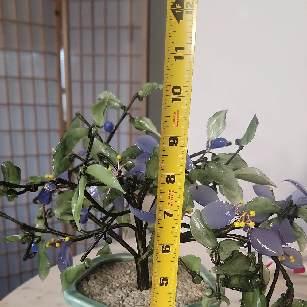 Antique | Jade Glass Bosai Tree